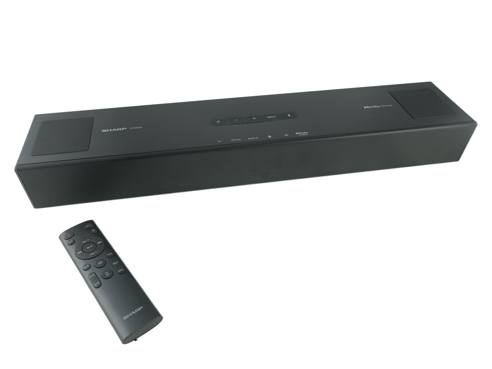 SHARP HT-SB700 2.0.2 Compact Dolby Atmos Soundbar 140W (Bluetooth, HDMI, AUX-In (3,5mm), schwarz