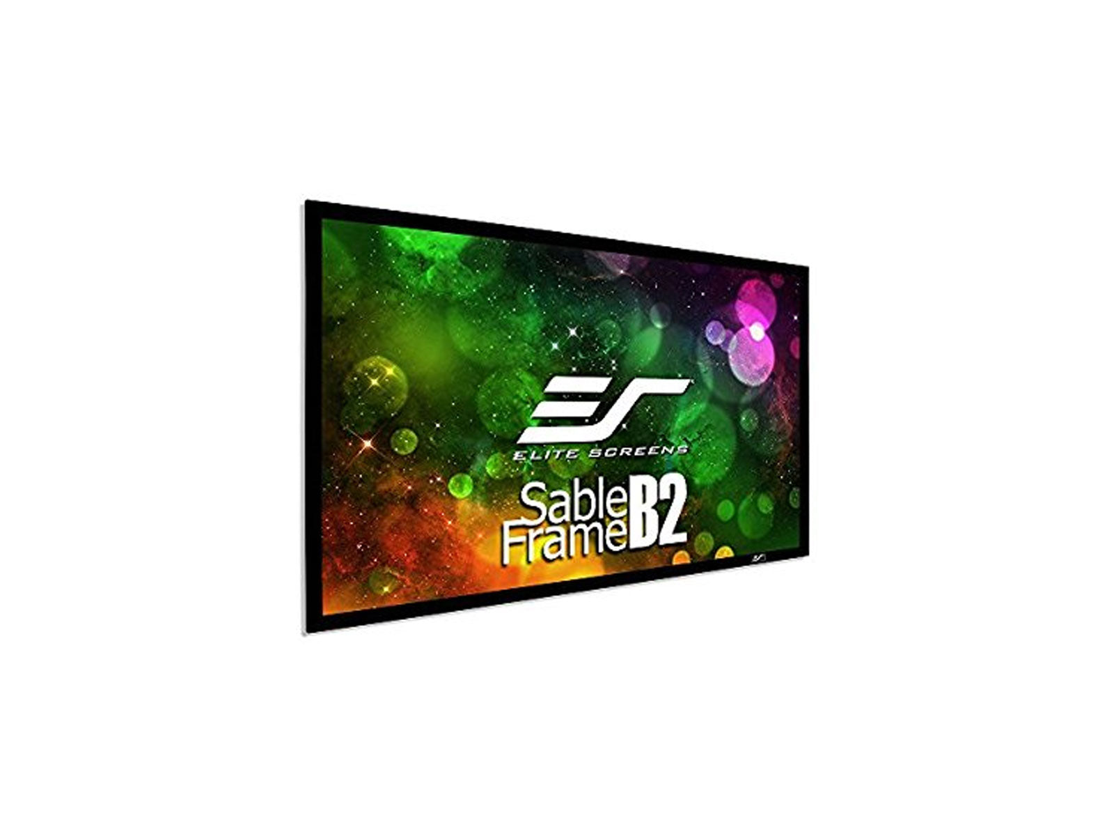 Elite Screens Leinwand Beamer Sable Frame B2, Projektor Leinwand 203 x 115 cm, 92 Zoll, Leinwandtuch CineWhite, 16:9 Leinwand 4K