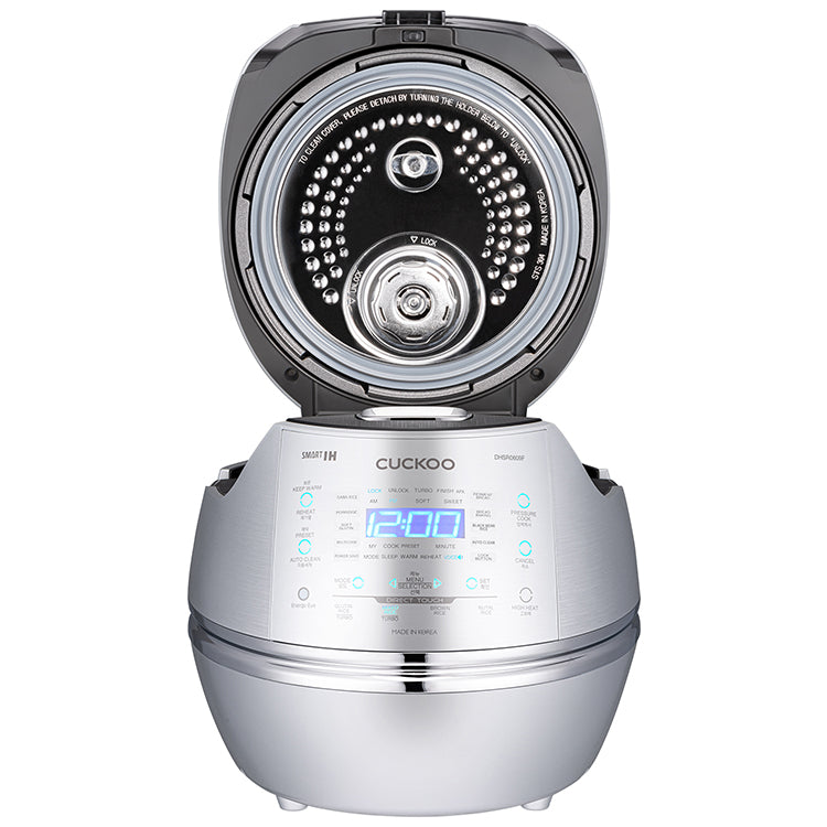 CUCKOO CRP-DHSR0609F Induktion IH Dampfdruck-Reiskocher 1080ml 6 Tassen | Fuzzy Logic | Programmierbar | GABA-Reis | DSP-Technologie | Sicherheitsdampfventil