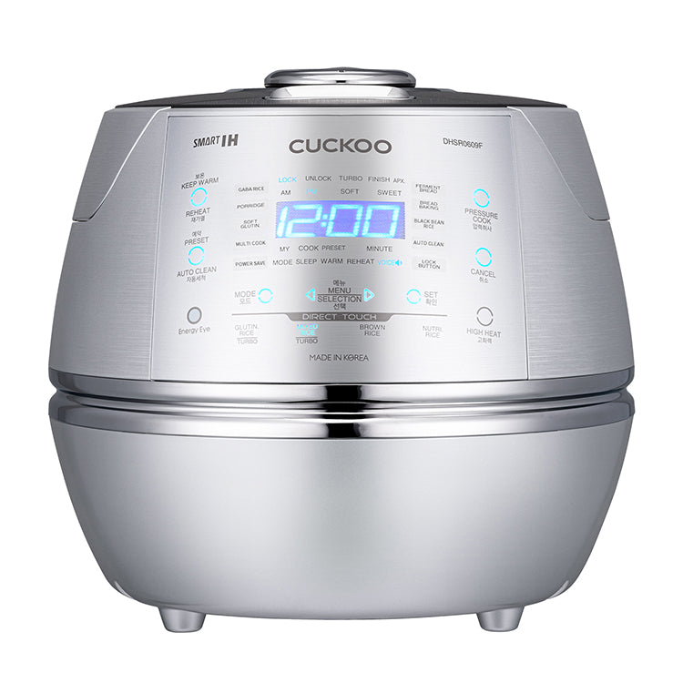 CUCKOO CRP-DHSR0609F Induktion IH Dampfdruck-Reiskocher 1080ml 6 Tassen | Fuzzy Logic | Programmierbar | GABA-Reis | DSP-Technologie | Sicherheitsdampfventil