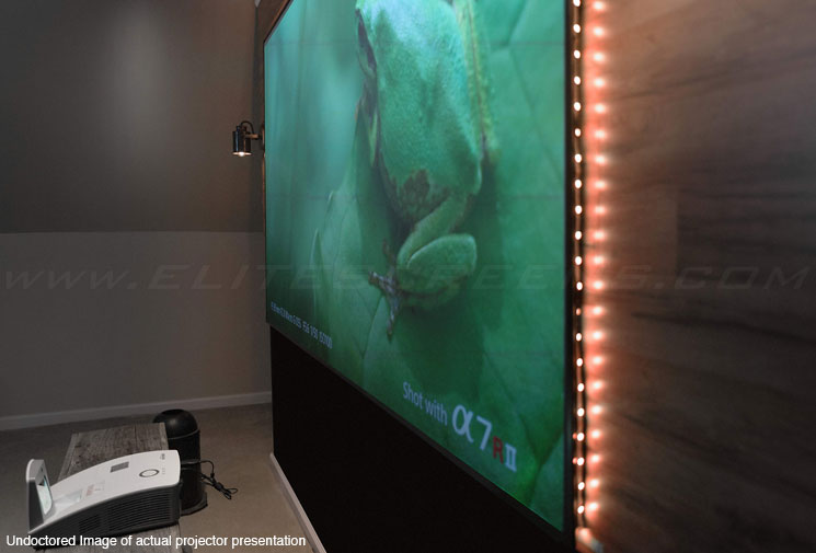 ELITE SCREENS Rahmenleinwand Aeon Edge Free | Projektor Leinwand 203 x 115 cm, 92" | kein sichtbarer Rahmen | Leinwandtuch CineWhite | 16:9 Leinwand 4K
